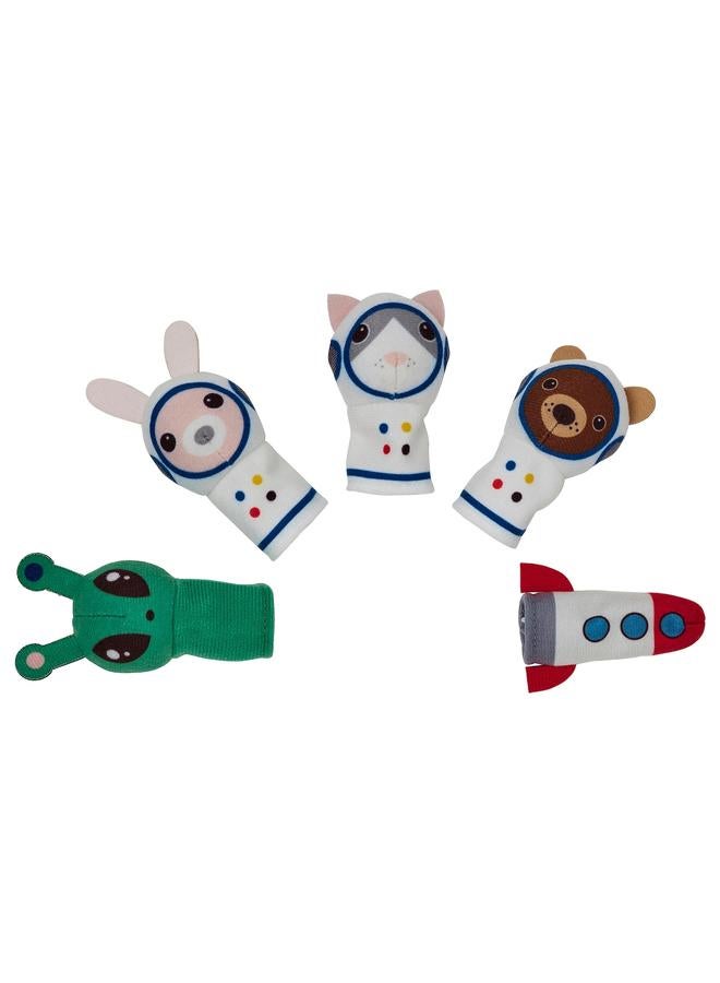 Zaboon 5-Piece Finger Puppet Set, Multicolour - Image 1