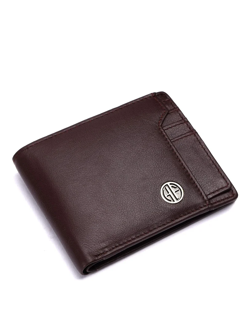 HAMMONDS FLYCATCHER RFID Protected Redwood Brown Leather Wallet for Men|6 Card Slots| 1 Coin Pocket|2 Hidden Compartment|2 Currency Slots|1 ID Slot | P6W5