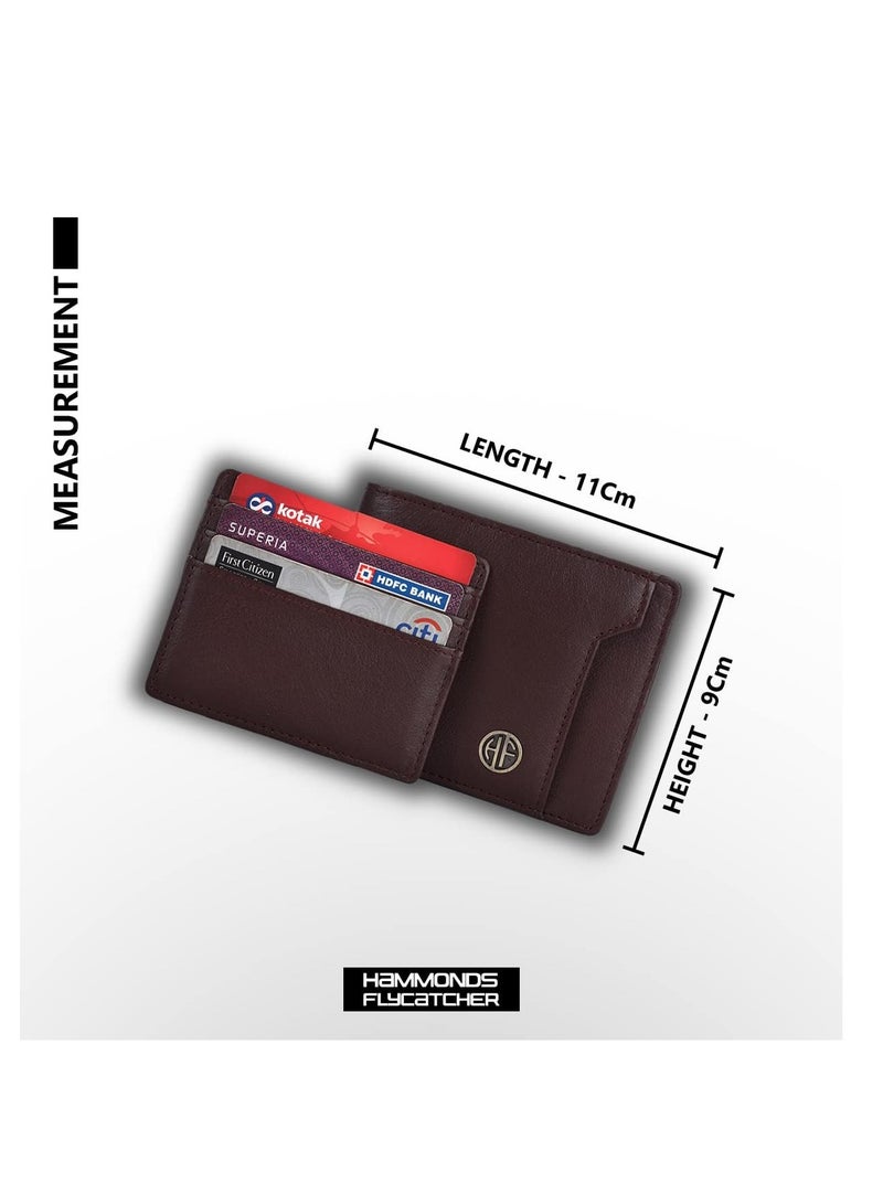 HAMMONDS FLYCATCHER RFID Protected Redwood Brown Leather Wallet for Men|6 Card Slots| 1 Coin Pocket|2 Hidden Compartment|2 Currency Slots|1 ID Slot | P6W5 - Image 4