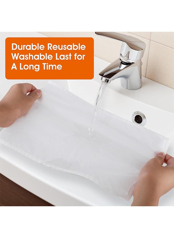 إم إكس إن ١٠ أكياس فلتر حليب المكسرات الغذائية، ٢٠٠ ميكرون، ٢٠ × ٣٠ سم، شبكية دقيقة، قابلة لإعادة الاستخدام، فلتر احترافي لتحضير القهوة الباردة والعصائر والقهوة والزبادي والشاي. - Image 4