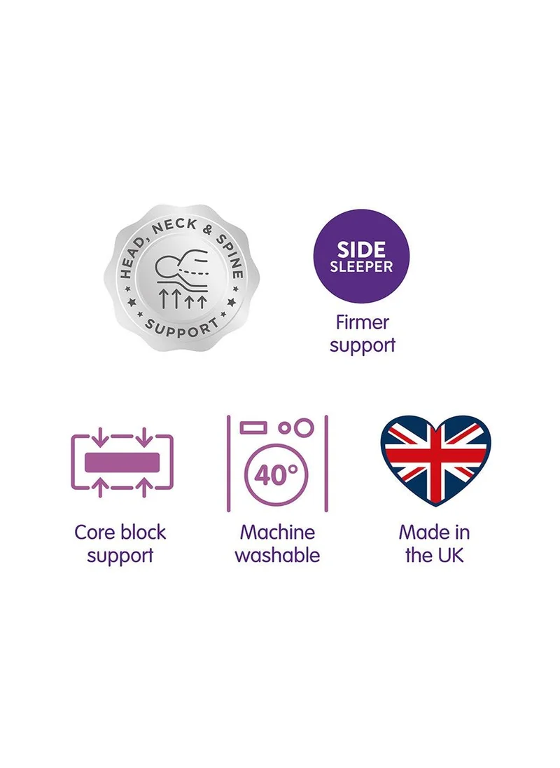 ماتلان وسائد دعم سلَمبر داون قطعتين أبيض