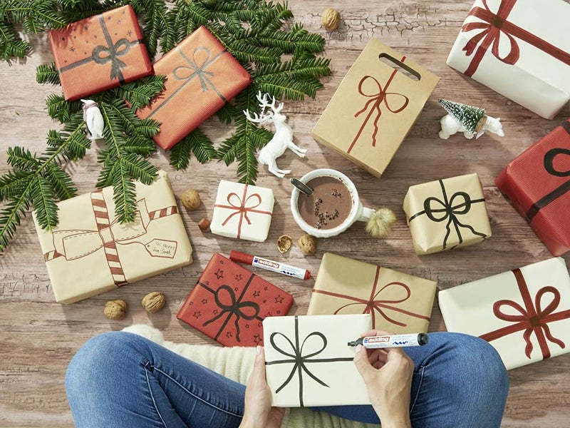 Edding 1455 Calligraphy Marker - Crimson Lake, Flexible Nib (1.5 mm), Fibre Pen for Paper, Wood, Terracotta, Canvas - Hand Lettering, Bullet Journals, Thank You Cards - Image 2