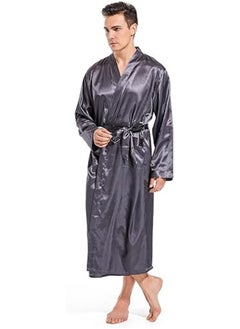 ماركة غير محددة رداء كيمونو من الستان  للرجال مع جيب  - Image 1