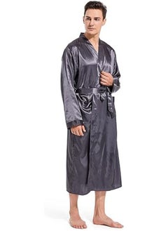 ماركة غير محددة رداء كيمونو من الستان  للرجال مع جيب  - Image 4