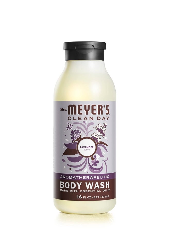 Mrs. Meyer's Clean Day MRS. MEYER'S CLEAN DAY Moisturizing Body Wash for Women and Men, Biodegradable Shower Gel Formula Made with Essential Oils, Lavender, 16 oz  - Image 1