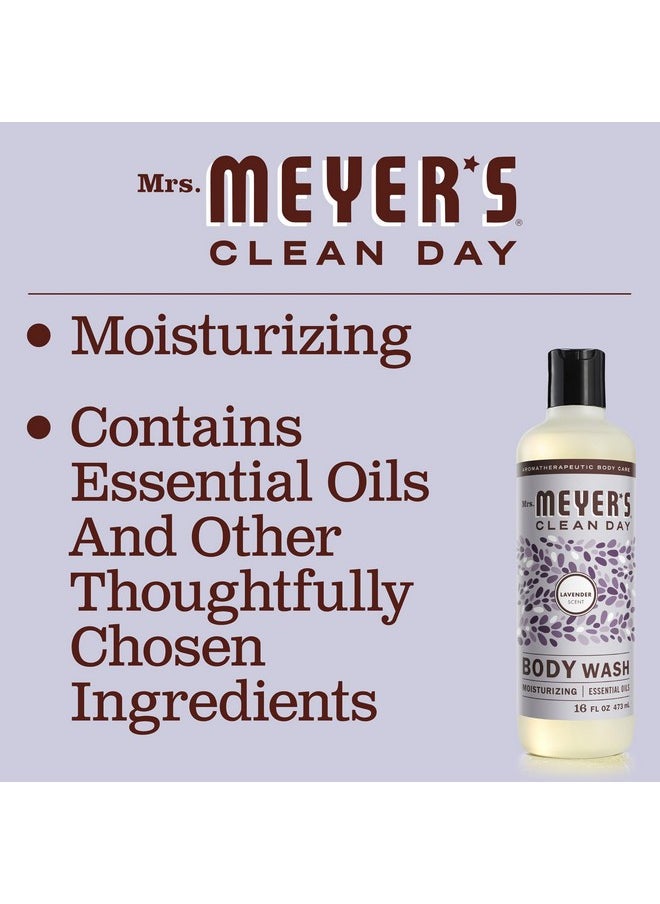 Mrs. Meyer's Clean Day MRS. MEYER'S CLEAN DAY Moisturizing Body Wash for Women and Men, Biodegradable Shower Gel Formula Made with Essential Oils, Lavender, 16 oz  - Image 4