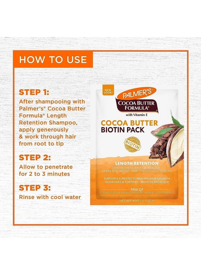 PALMER'S - Cocoa Butter & Biotin Length Retention Biotin Pack, 60G (Pack Of 2) - Image 1