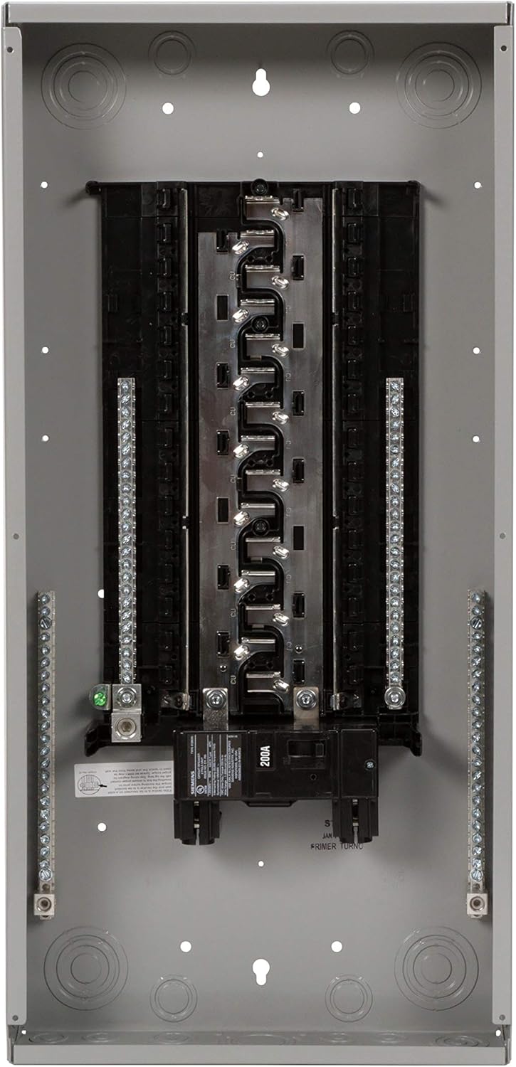 SIEMENS PN Series 200 Amp 30Space 48Circuit Main Breaker PlugOn Neutral Load Center Indoor with Copper Bus - Image 2