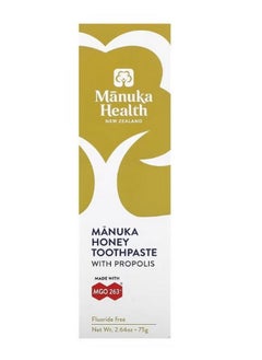 Manuka health Manuka Honey Fluoride Free Toothpaste with Propolis 2.64 oz 75 g  - Image 2