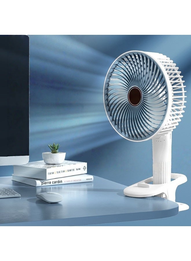 Multi-Functional Portable Rechargeable Clip Fan, Table Fan, Hanging Fan, Handheld Fan - Image 1