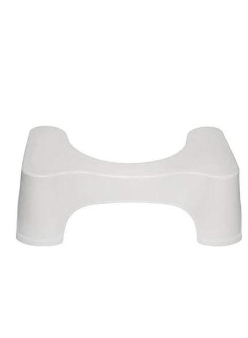 ELTRAZONE Toilet Stool - White | Ergonomic Squatty Potty for Better Bowel Health | Comfortable, Durable, Non-Slip Design for Optimal Positioning | Ideal for Easy Toilet Posture Support - Image 1