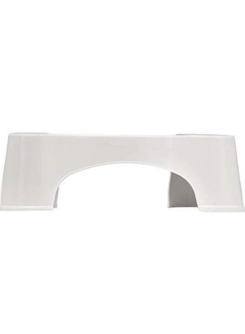 ELTRAZONE Toilet Stool - White | Ergonomic Squatty Potty for Better Bowel Health | Comfortable, Durable, Non-Slip Design for Optimal Positioning | Ideal for Easy Toilet Posture Support - Image 3