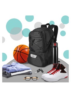 Cool Baby COOLBABY Basketball Backpack Sports Backpack Sports Bag with Separate Ball holder and Shoes Compartment Student Backpack  - Image 2