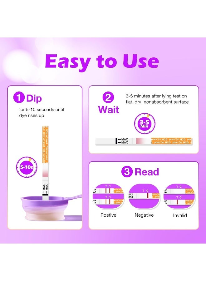 Premom Pregnancy Test Strips - 30-Pack Individually Wrapped Pregnancy Test Kit - Image 4