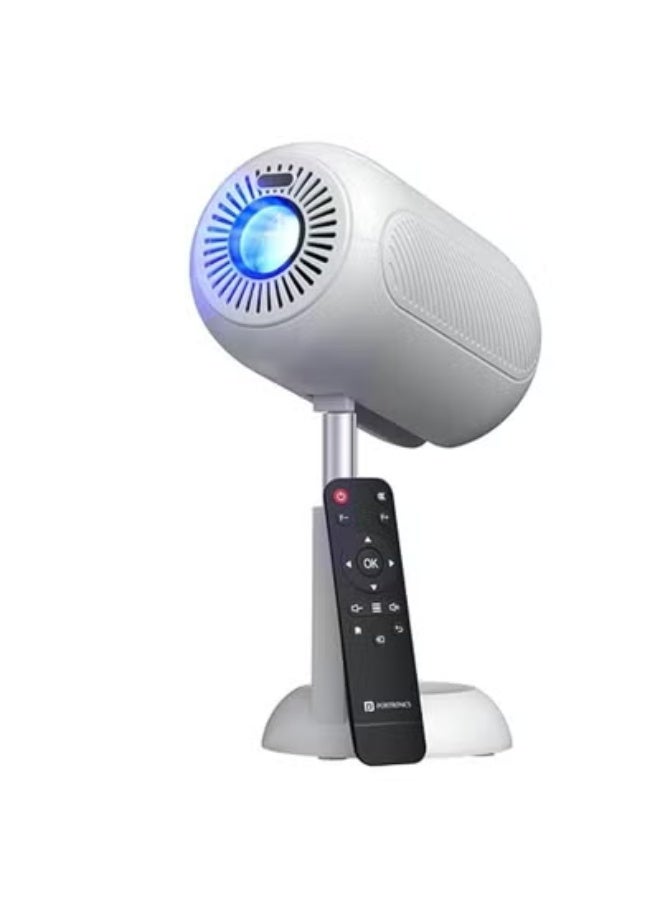 Smart Android 13 Projector with 4K Support – Auto Focus & Keystone – 4000 Lumens – WiFi, Bluetooth, HDMI, USB – Adjustable Height & Screen Mirroring - Image 1