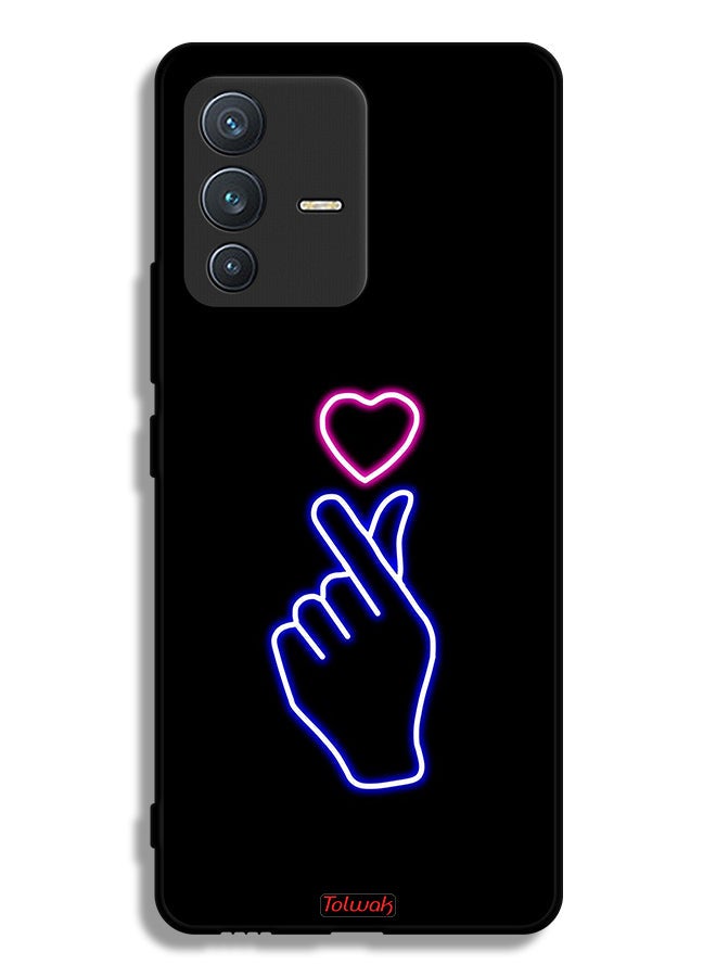 Tolwak Vivo S12 5G Protective Case Cover Snap Heart Art - Image 1