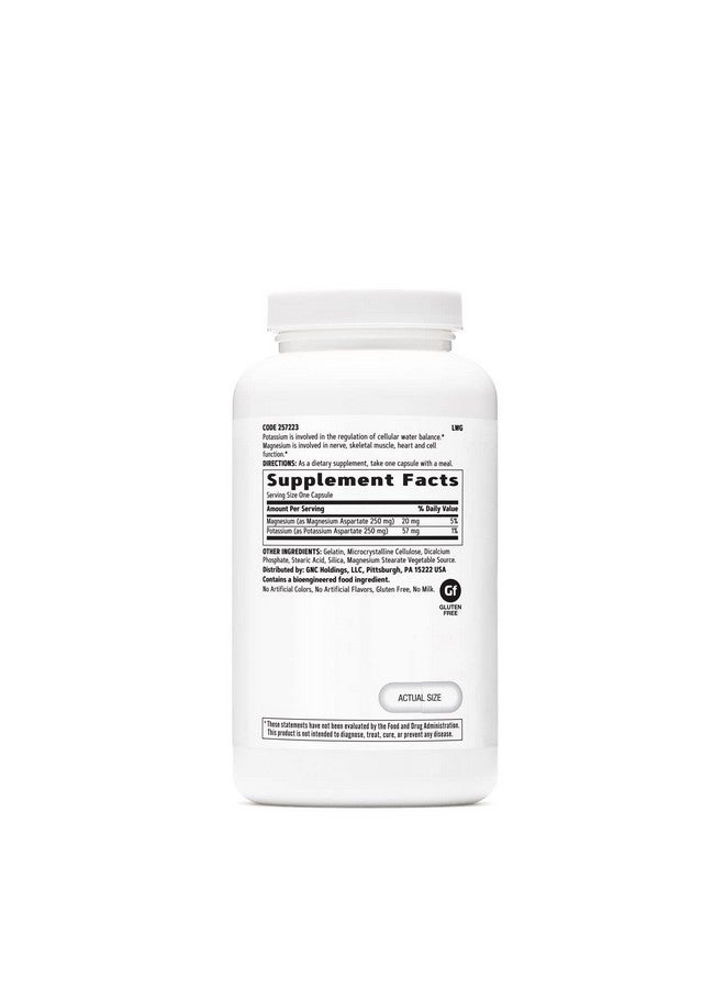 GNC Potassium & Magnesium Aspartate 240 Capsules - Image 3