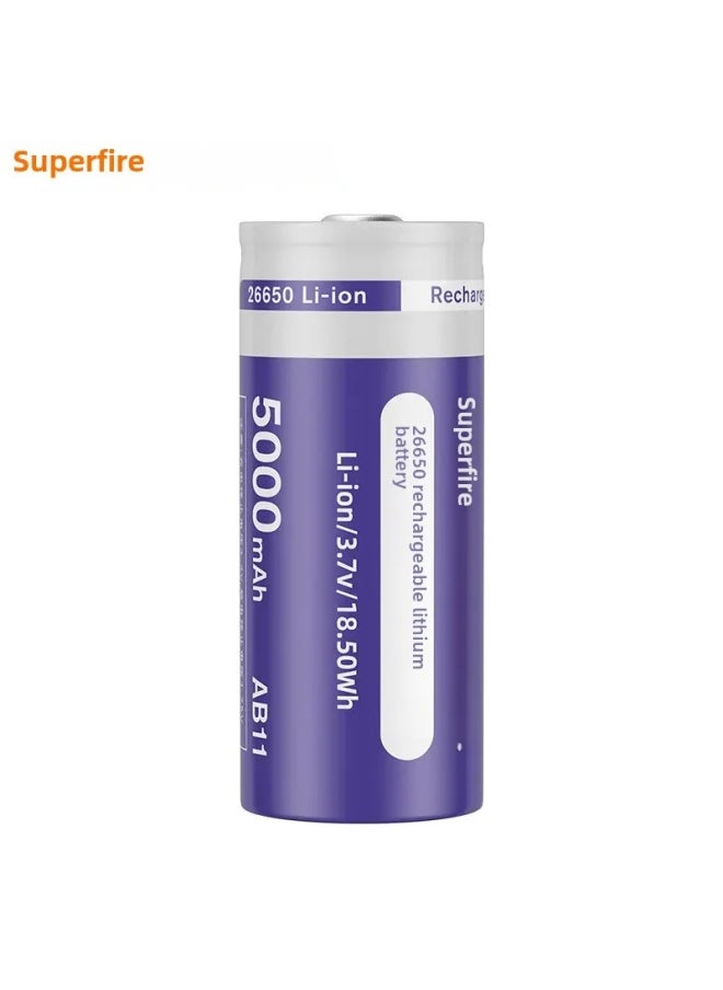 Generic High-power Rechargeable Flashlight Shenghuo 18650/26650/aa5 Nickel-hydrogen D6 Strong Light Battery Board Lithium Battery-Color:18650 Lithium Battery (AB2:2000 MA Hours  - Image 3