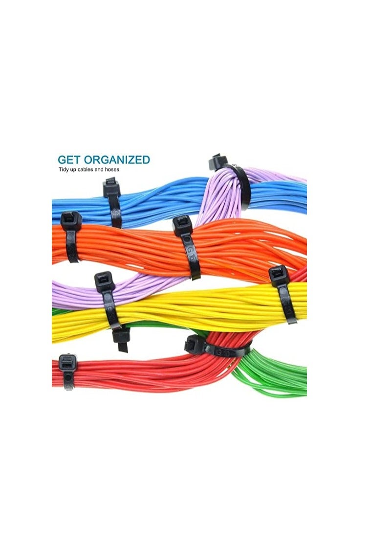 Loquat 100-Pieces Cable Management Nylon Wire Zip Ties/200mm - Image 5