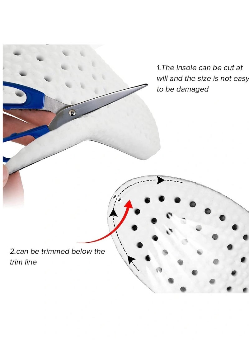 Generic Insoles Men And Women Soft Cuttable Insole Antibacterial Cushion Breathable Absorbing Comfortable Replacement Insert All Type Shoes Insoles for Running Walking (Shoe Insoles 1 pair)  - Image 2