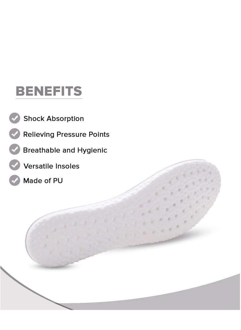 Generic Insoles Men And Women Soft Cuttable Insole Antibacterial Cushion Breathable Absorbing Comfortable Replacement Insert All Type Shoes Insoles for Running Walking (Shoe Insoles 1 pair)  - Image 3