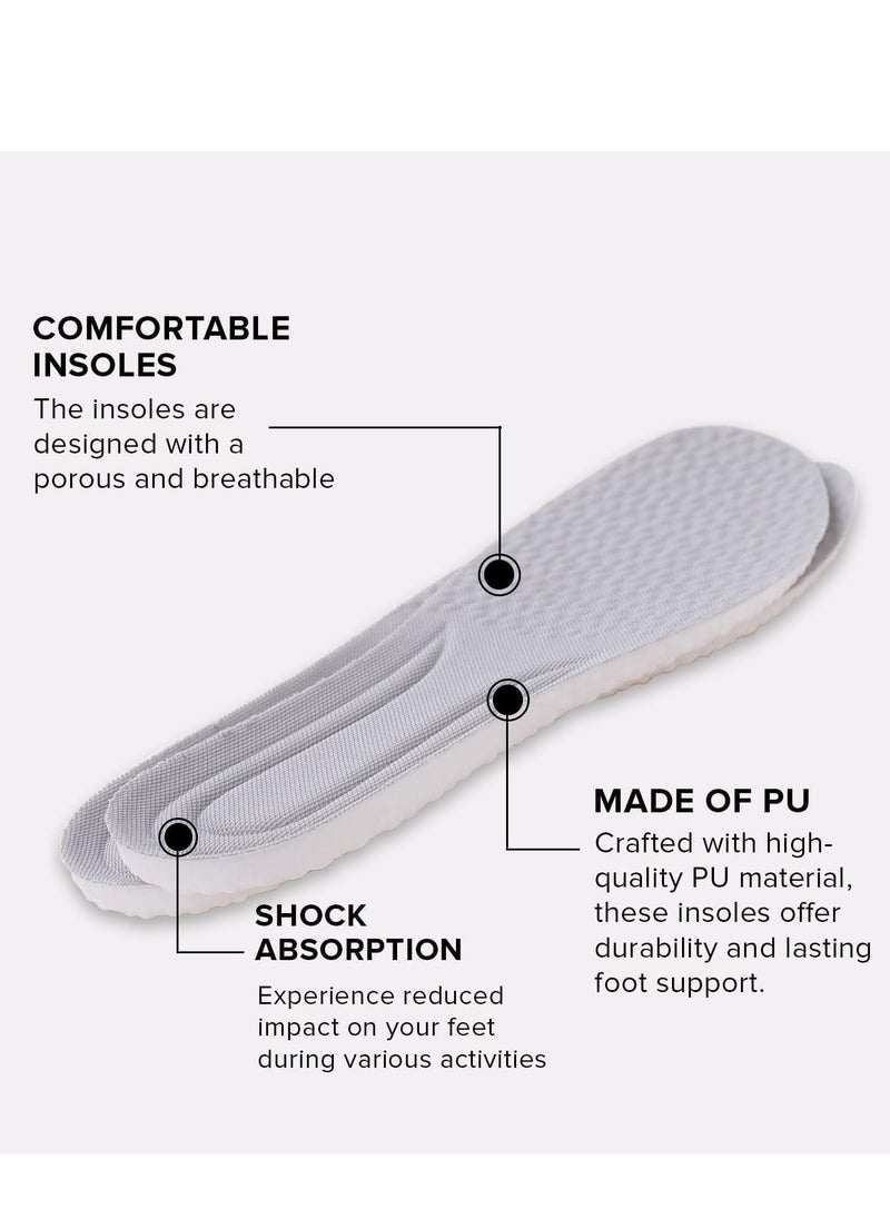 Generic Insoles Men And Women Soft Cuttable Insole Antibacterial Cushion Breathable Absorbing Comfortable Replacement Insert All Type Shoes Insoles for Running Walking (Shoe Insoles 1 pair)  - Image 4