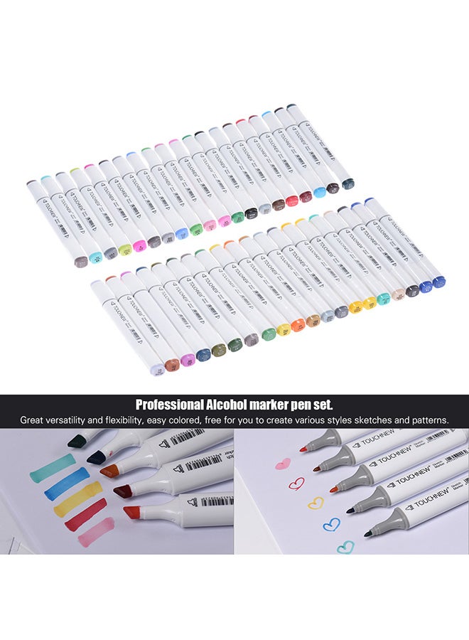 TOUCHNEW 40-Piece Graphic Art Twin Tip Highlighter Set Multicolour - Image 3