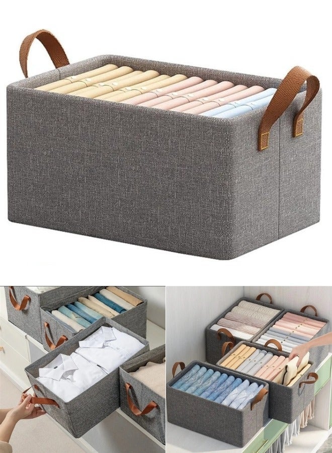 1pc Multi-use Transparent Lid Storage Box for Clothes, Pants, Toys and Miscellaneous Foldable Objects 44*30*20cm - Image 1
