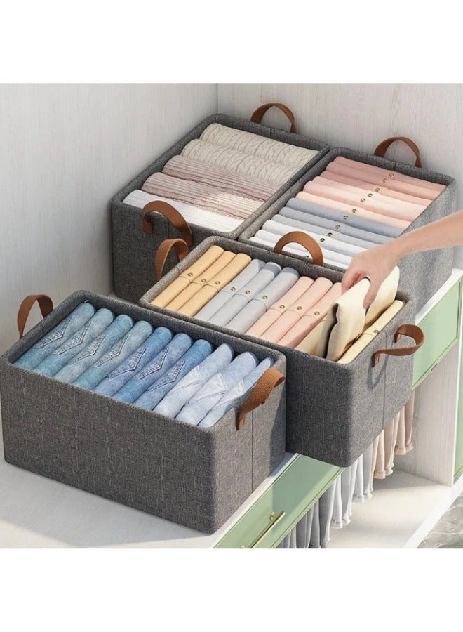 1pc Multi-use Transparent Lid Storage Box for Clothes, Pants, Toys and Miscellaneous Foldable Objects 44*30*20cm - Image 4