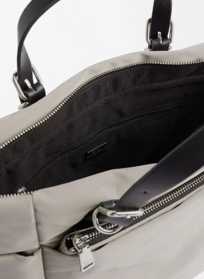 PARFOIS NYLON TOTE BAG WITH STRAP