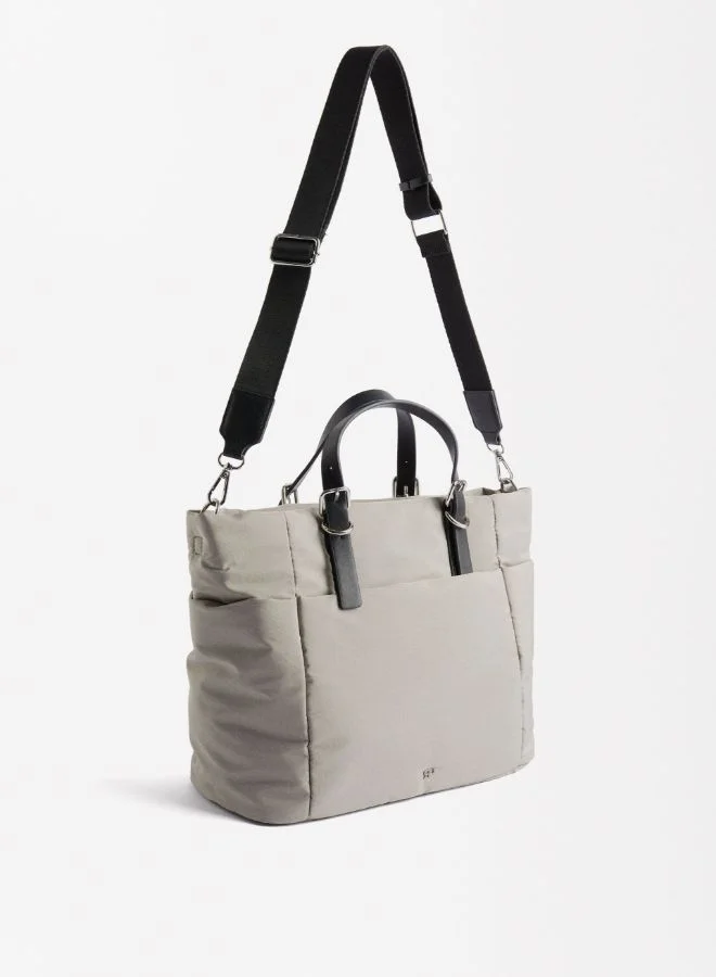 PARFOIS NYLON TOTE BAG WITH STRAP