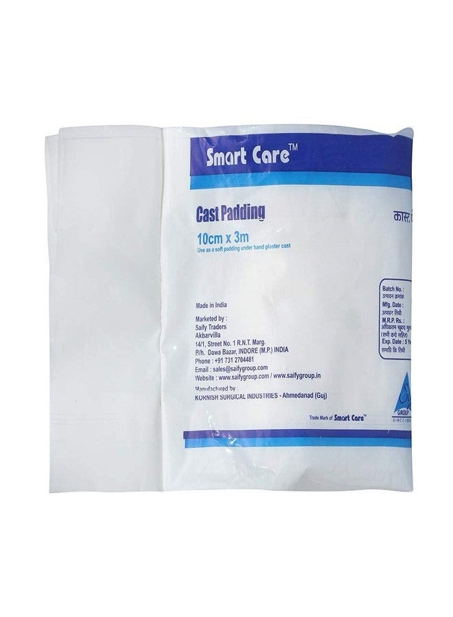 SMARTCARE Cast Padding 10 cm, 3 Meter (Pack of 6) - Premium White Cast Padding for Comfortable Healing - Image 2
