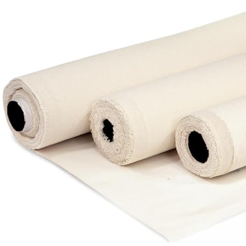 Barcelonetta | Canvas Fabric | Cotton Duck | Medium | Natural 7oz | 62'' Wide | Arts & Crafts, Backings, Covers, Placemats (5 Yard) - Image 1