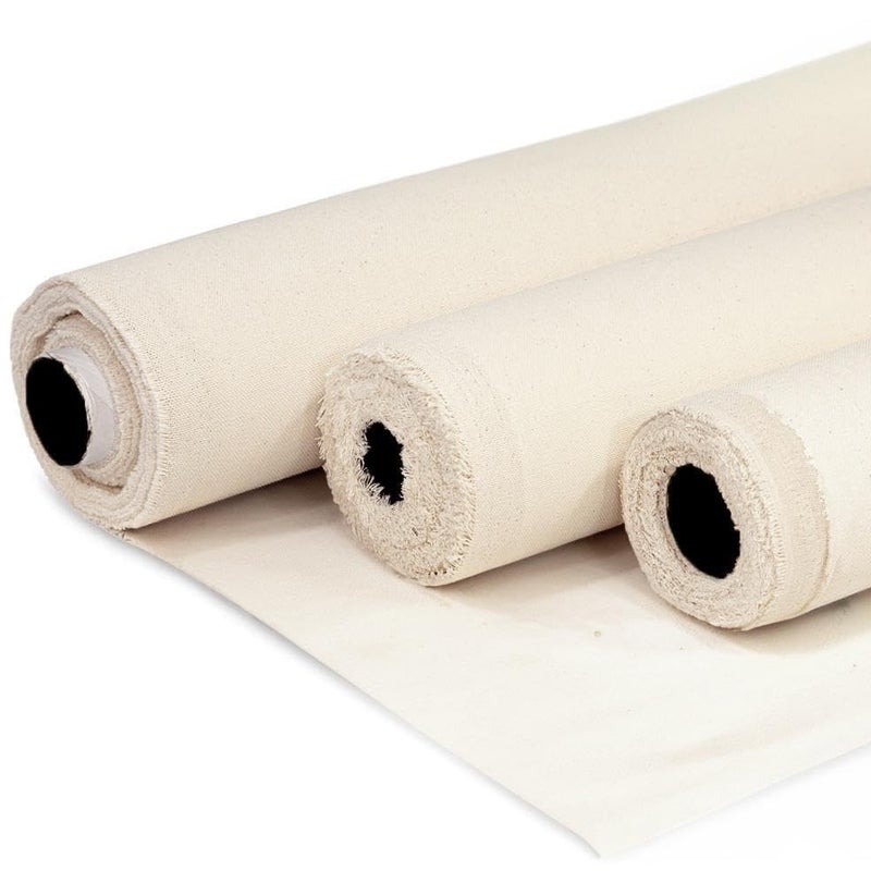 Barcelonetta | Canvas Fabric | Cotton Duck | Medium | Natural 7oz | 62'' Wide | Arts & Crafts, Backings, Covers, Placemats (5 Yard) - Image 2