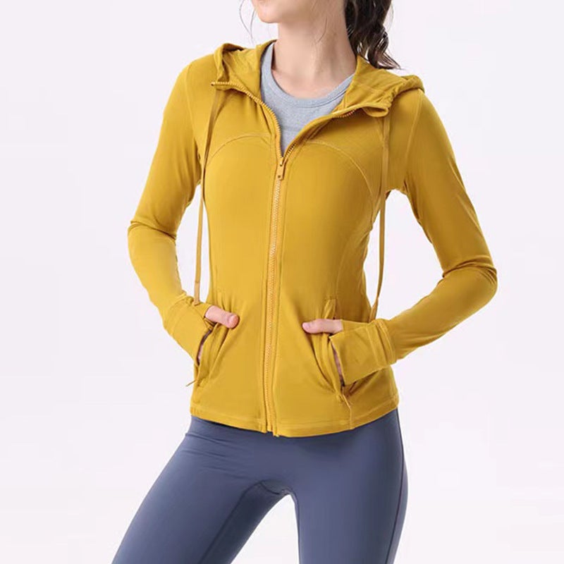 Hooded Quick-Drying Jacket for Women – Outdoor Sports Yoga Top - Image 5