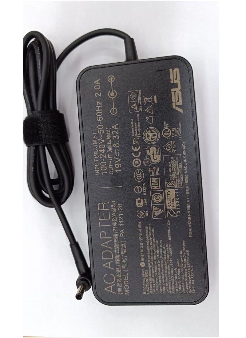 CSF Charger 120W for ASUS ZenBook Pro UX550V UX550 UX550VD UX550VE-DB71T 15.6-inch NanoEdge FHD touch Laptop Power Supply 19V-6.32A N120W-02 ADP-120RH B 4.5*3.0mm DC SMALL PIN  - Image 1