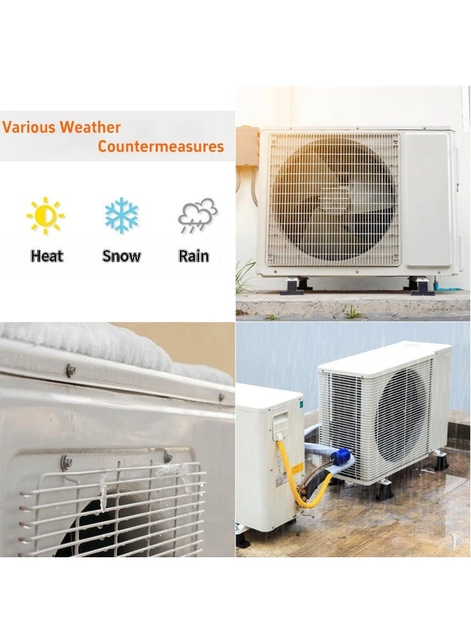شيبشيب غطاء مكيف الهواء المنزلي، واقٍ لوحدة التكييف من رقائق الألومنيوم مقاوم لأشعة الشمس والعوامل الجوية، سهل التركيب - Image 3