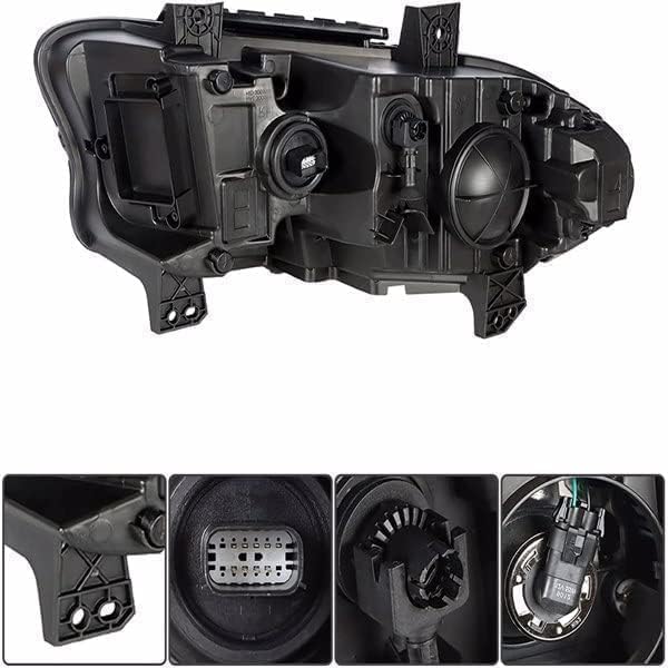 LEAVAN Headlights Assembly Fit for 2015 2016 2017 2018 2019 2020 Dodge Charger Halogen Model Headlamp with Turn Signal Lights Passenger Right Side - Image 3