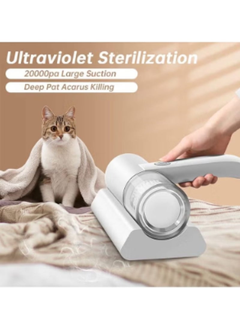 Generic Handheld UV Light Wireless Mite Remover Vacuum Cleaner Effectively Removes Dust Mites Bed Bugs Collector for Bed Home Mattress Pillows Cloth Sofas Carpets  - Image 2