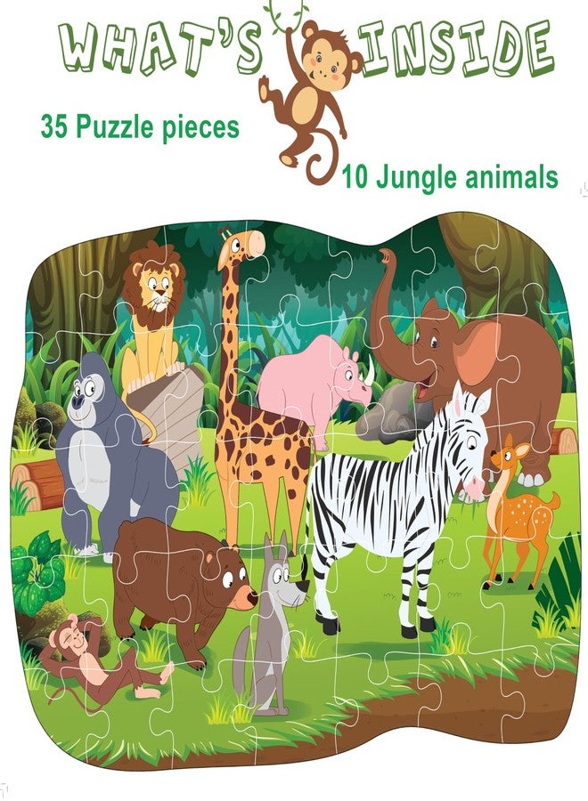 THE BOOK TREE أحجية حيوانات الغابة من ذا بوك تري للأطفال من عمر 4 سنوات فما فوق، صور نابضة بالحياة وملونة للحيوانات، تجربة تعليمية ممتعة من ماجستيك بوك كلوب - Image 2