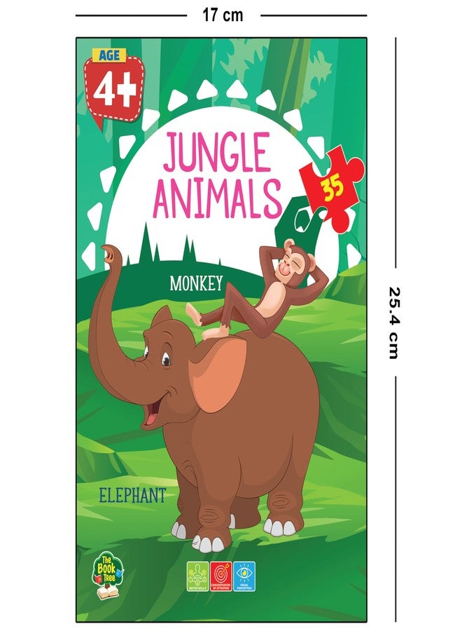 THE BOOK TREE أحجية حيوانات الغابة من ذا بوك تري للأطفال من عمر 4 سنوات فما فوق، صور نابضة بالحياة وملونة للحيوانات، تجربة تعليمية ممتعة من ماجستيك بوك كلوب - Image 5