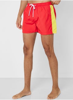 Bravesoul Mens 50D Swimshort With Side Stripe