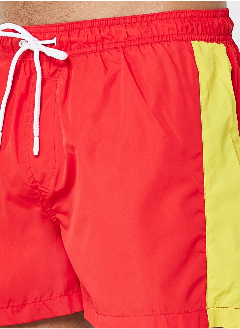 BRAVE SOUL - Bravesoul Mens 50D Swimshort With Side Stripe - Image 1