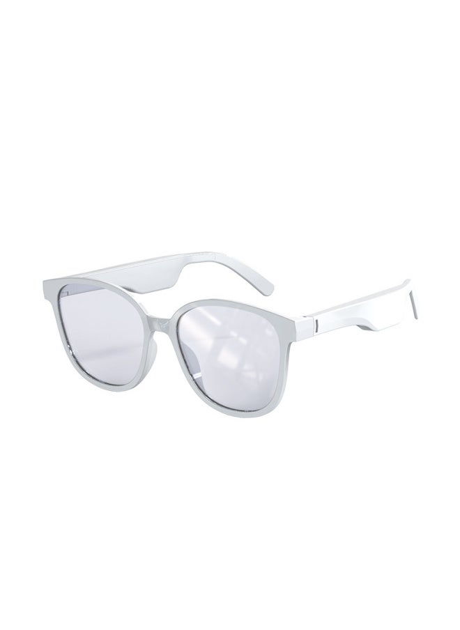 Generic Men's And Women's Hot-selling Wireless Bluetooth Headset Fashion Trend Outdoor Driving Anti-sunglasses-Color:White  - Image 1