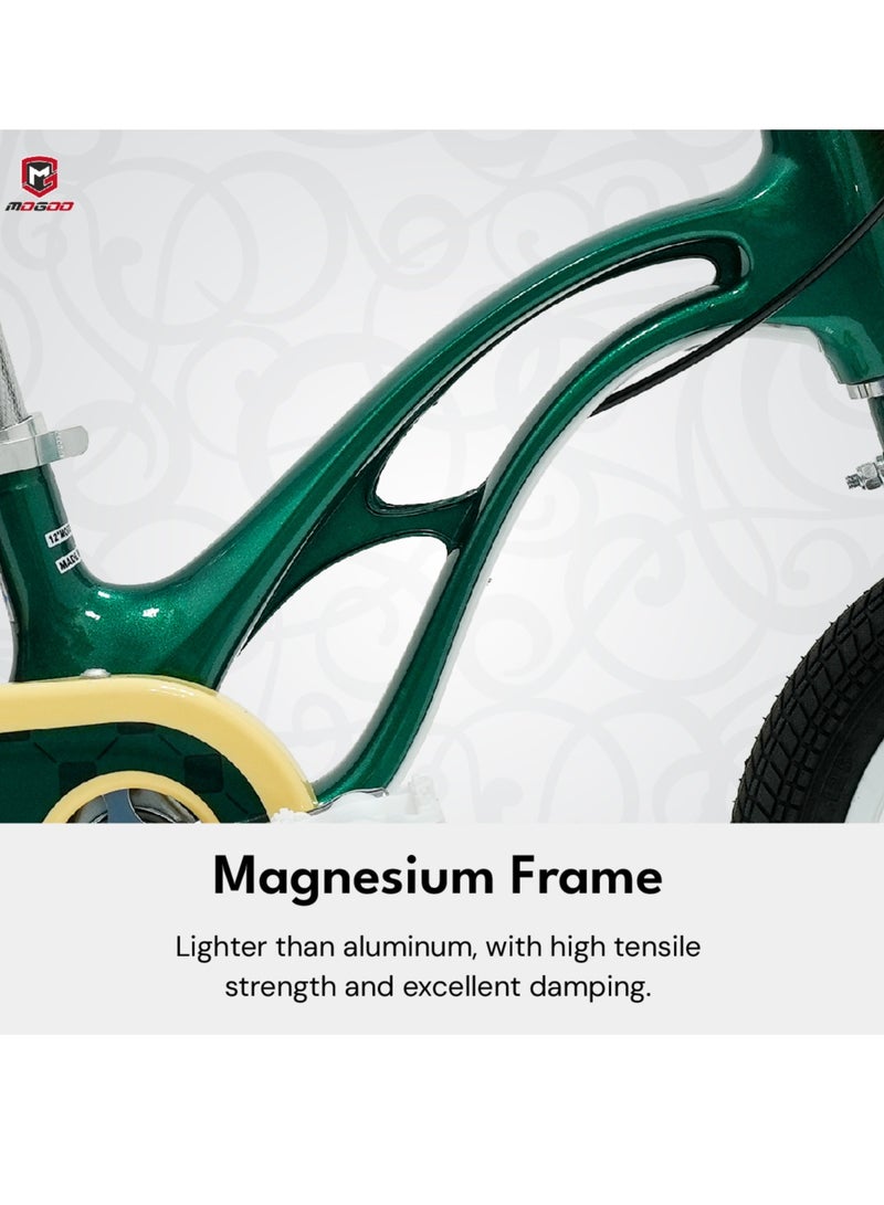 MOGOO Flyer Magnesium Kids Bike 12 Inch Green - Image 3