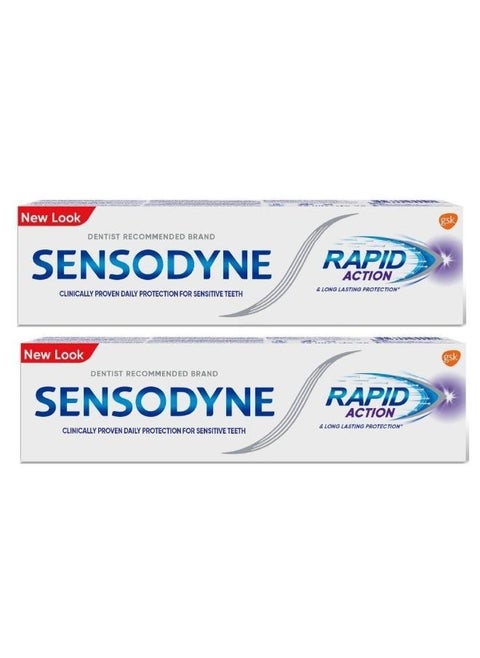 2 Pcs Sensodyne Rapid Action 75 Ml