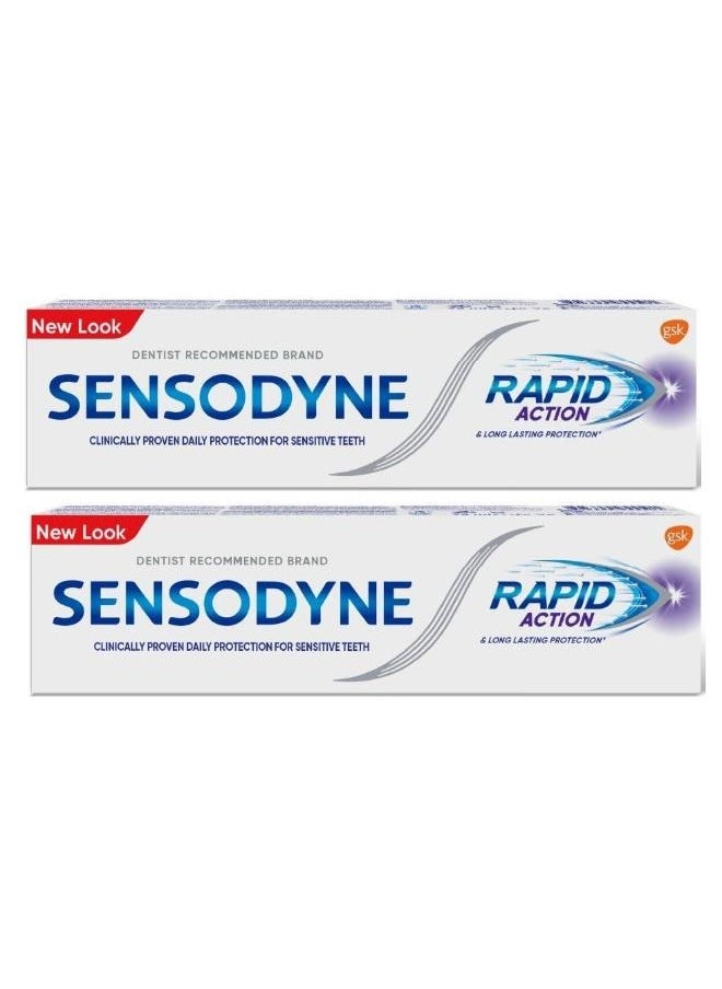 Sensodyne - 2 Pcs Sensodyne Rapid Action 75 Ml - Image 1
