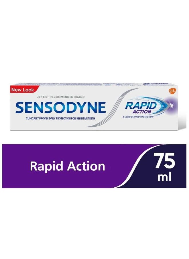 Sensodyne - 2 Pcs Sensodyne Rapid Action 75 Ml - Image 1