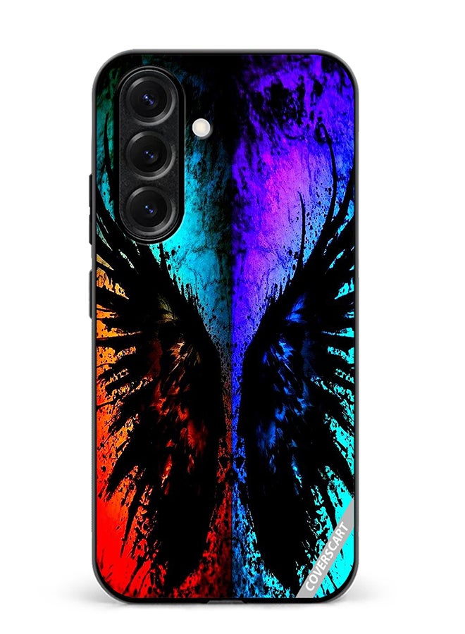 Protective Case Cover For Samsung Galaxy S25 Plus Peace Sign Of Butterfly Design Multicolour
