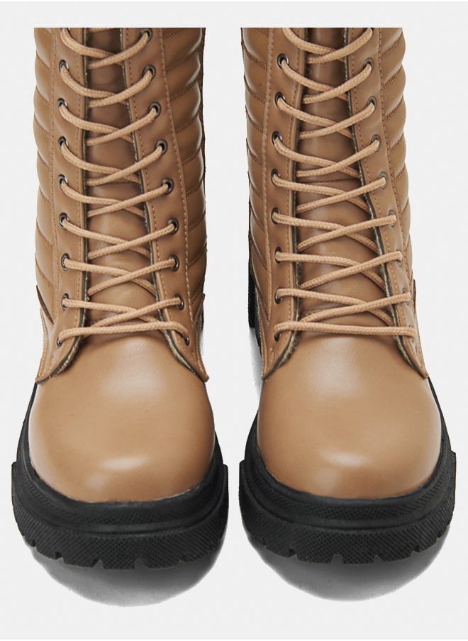 TGS - Quilted Stripe Boots - Image 1